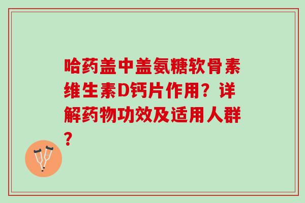 哈药盖中盖氨糖软骨素维生素D钙片作用？详解功效及适用人群？
