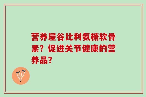 营养屋谷比利氨糖软骨素？促进关节健康的营养品？