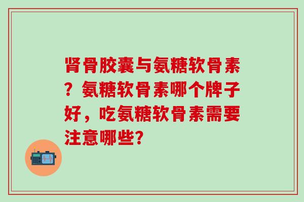 肾骨胶囊与氨糖软骨素？氨糖软骨素哪个牌子好，吃氨糖软骨素需要注意哪些？