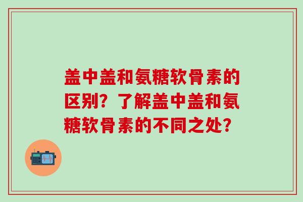 盖中盖和氨糖软骨素的区别？了解盖中盖和氨糖软骨素的不同之处？