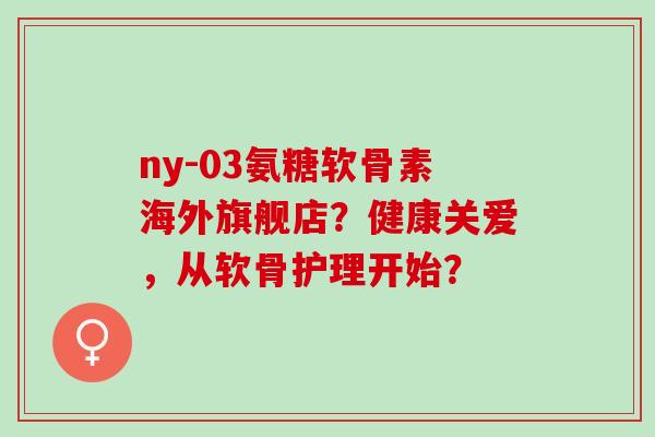 ny-03氨糖软骨素海外旗舰店？健康关爱，从软骨护理开始？
