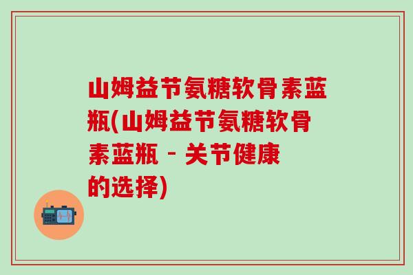 山姆益节氨糖软骨素蓝瓶(山姆益节氨糖软骨素蓝瓶 - 关节健康的选择)