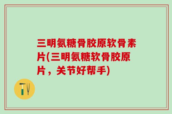 三明氨糖骨胶原软骨素片(三明氨糖软骨胶原片，关节好帮手)