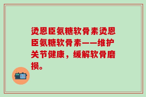 烫恩臣氨糖软骨素烫恩臣氨糖软骨素——维护关节健康，缓解软骨磨损。