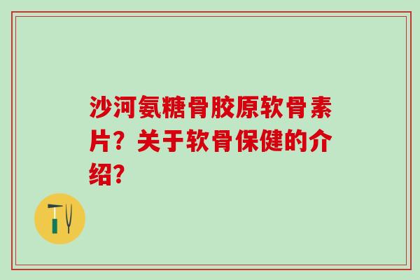 沙河氨糖骨胶原软骨素片?关于软骨保健的介绍? 沙河氨糖骨胶原软骨素片?关于软骨保健的介绍?