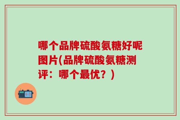 哪个品牌硫酸氨糖好呢图片(品牌硫酸氨糖测评：哪个最优？)