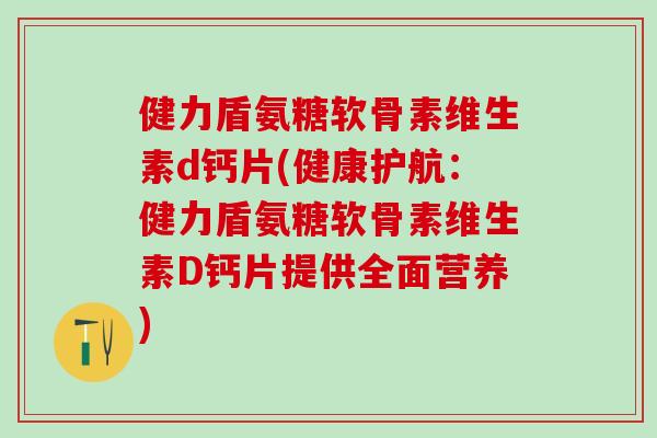 健力盾氨糖软骨素维生素d钙片(健康护航：健力盾氨糖软骨素维生素D钙片提供全面营养)
