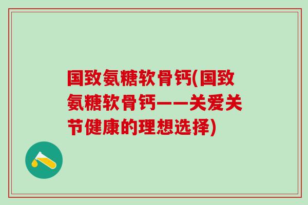 国致氨糖软骨钙(国致氨糖软骨钙——关爱关节健康的理想选择)