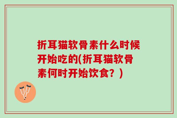 折耳猫软骨素什么时候开始吃的(折耳猫软骨素何时开始饮食？)