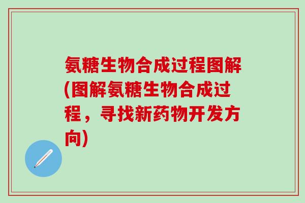 氨糖生物合成过程图解(图解氨糖生物合成过程，寻找新药物开发方向)
