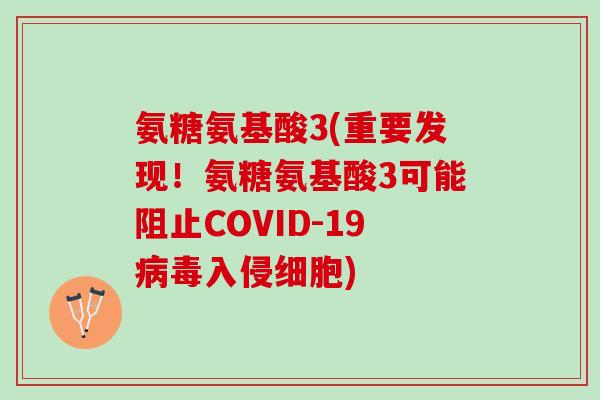 氨糖氨基酸3(重要发现！氨糖氨基酸3可能阻止COVID-19病毒入侵细胞)