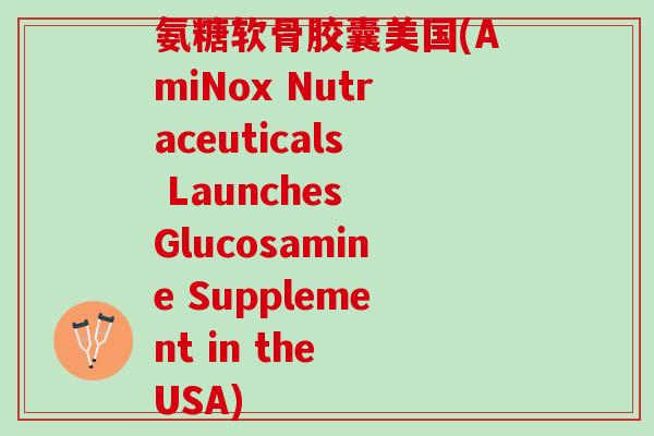 氨糖软骨胶囊美国(AmiNox Nutraceuticals Launches Glucosamine Supplement in the USA)