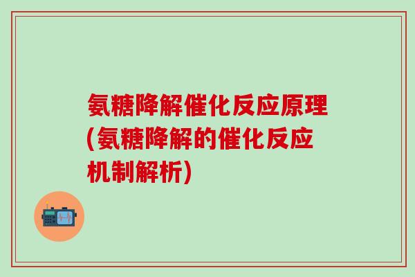 氨糖降解催化反应原理(氨糖降解的催化反应机制解析)