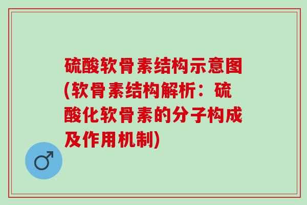 硫酸软骨素结构示意图(软骨素结构解析:硫酸化软骨素的分子构成及作用机制) 硫酸软骨素结构示意图(软骨素结构解析:硫酸化软骨素的分子构成及作用机制)