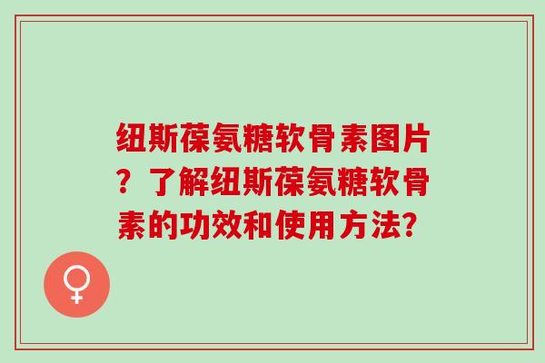纽斯葆氨糖软骨素图片？了解纽斯葆氨糖软骨素的功效和使用方法？