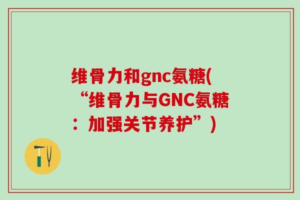 维骨力和gnc氨糖(“维骨力与GNC氨糖：加强关节养护”)