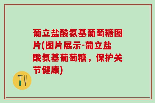 葡立盐酸氨基葡萄糖图片(图片展示-葡立盐酸氨基葡萄糖，保护关节健康)