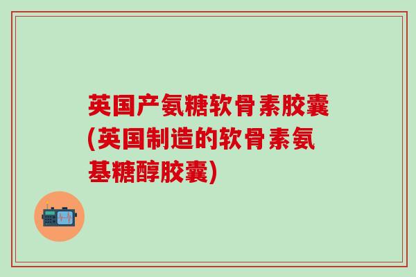 英国产氨糖软骨素胶囊(英国制造的软骨素氨基糖醇胶囊)