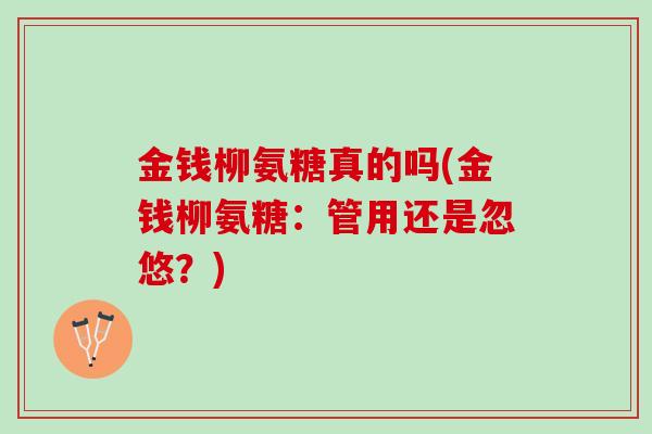 金钱柳氨糖真的吗(金钱柳氨糖：管用还是忽悠？)