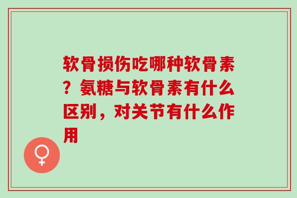 软骨损伤吃哪种软骨素？氨糖与软骨素有什么区别，对关节有什么作用