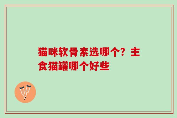 猫咪软骨素选哪个？主食猫罐哪个好些