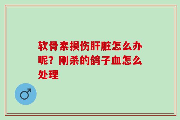 软骨素损伤肝脏怎么办呢？刚杀的鸽子血怎么处理
