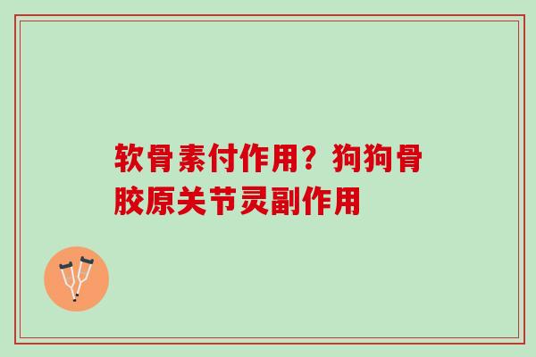 软骨素付作用?狗狗骨胶原关节灵副作用 软骨素付作用?狗狗骨胶原关节灵副作用