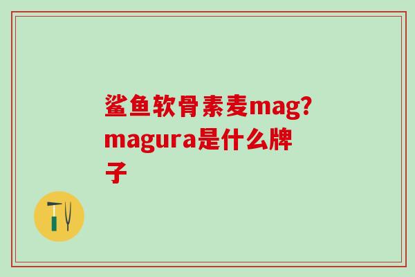 鲨鱼软骨素麦mag？magura是什么牌子
