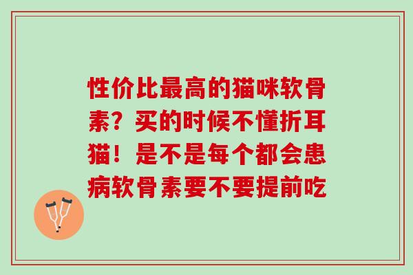 性价比高的猫咪软骨素?买的时候不懂折耳猫!是不是每个都会患软骨素要不要提前吃 性价比高的猫咪软骨素?买的时候不懂折耳猫!是不是每个都会患软骨素要不要提前吃