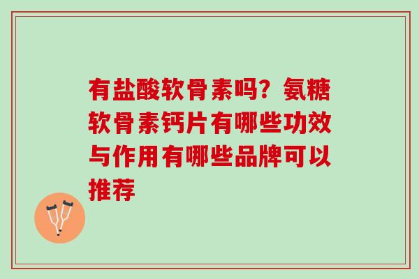 有盐酸软骨素吗？氨糖软骨素钙片有哪些功效与作用有哪些品牌可以推荐