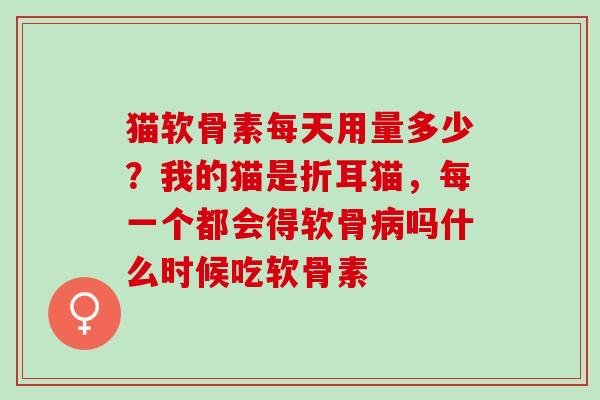 猫软骨素每天用量多少？我的猫是折耳猫，每一个都会得软骨病吗什么时候吃软骨素