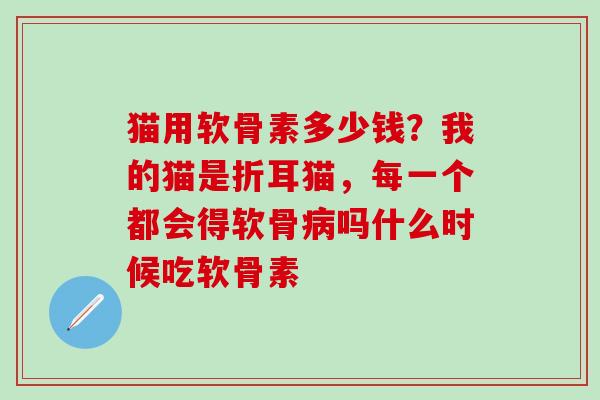 猫用软骨素多少钱？我的猫是折耳猫，每一个都会得软骨病吗什么时候吃软骨素