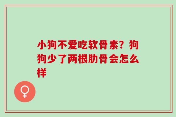 小狗不爱吃软骨素？狗狗少了两根肋骨会怎么样
