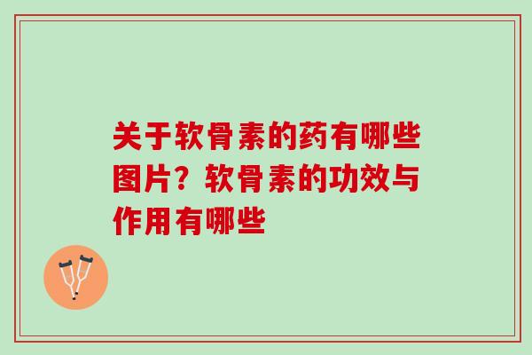 关于软骨素的药有哪些图片？软骨素的功效与作用有哪些