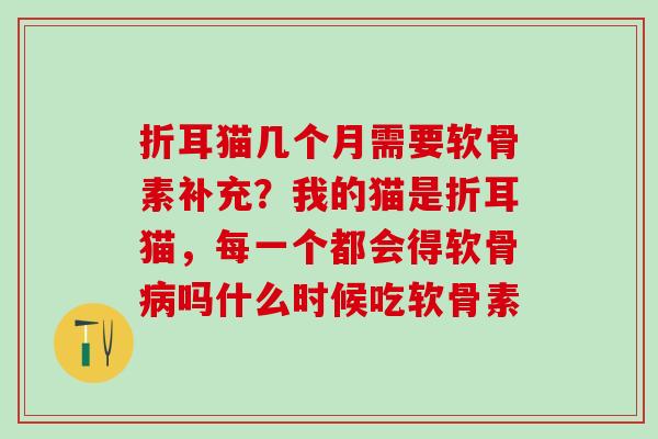折耳猫几个月需要软骨素补充?我的猫是折耳猫,每一个都会得软骨吗什么时候吃软骨素 折耳猫几个月需要软骨素补充?我的猫是折耳猫,每一个都会得软骨吗什么时候吃软骨素