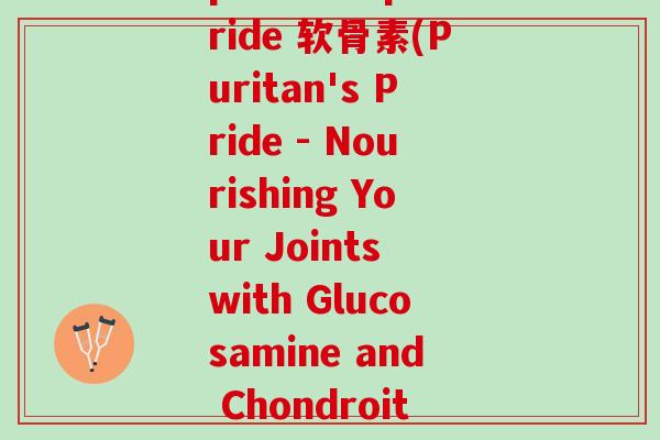 puritans pride 软骨素(Puritan's Pride - Nourishing Your Joints with Glucosamine and Chondroitin)