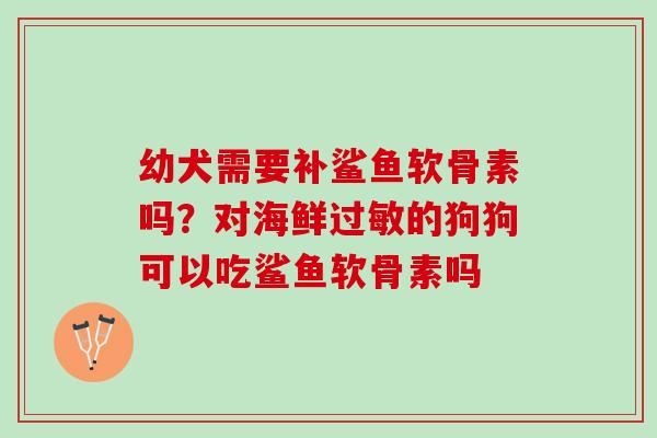 幼犬需要补鲨鱼软骨素吗?对海鲜的狗狗可以吃鲨鱼软骨素吗 幼犬需要补鲨鱼软骨素吗?对海鲜的狗狗可以吃鲨鱼软骨素吗