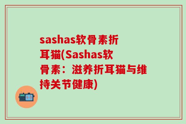 sashas软骨素折耳猫(Sashas软骨素：滋养折耳猫与维持关节健康)