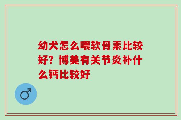 幼犬怎么喂软骨素比较好？博美有关节炎补什么钙比较好