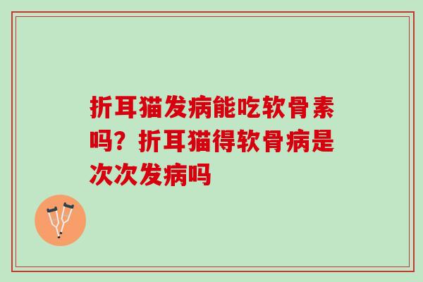 折耳猫发能吃软骨素吗?折耳猫得软骨是次次发吗 折耳猫发能吃软骨素吗?折耳猫得软骨是次次发吗