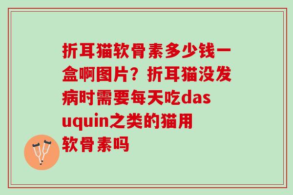 折耳猫软骨素多少钱一盒啊图片？折耳猫没发时需要每天吃dasuquin之类的猫用软骨素吗