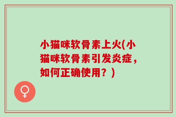 小猫咪软骨素上火(小猫咪软骨素引发炎症，如何正确使用？)
