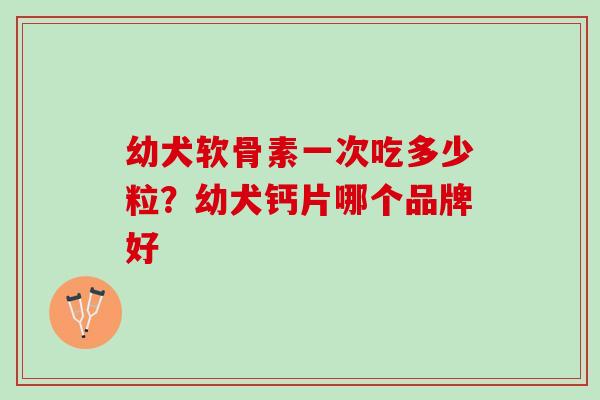 幼犬软骨素一次吃多少粒？幼犬钙片哪个品牌好
