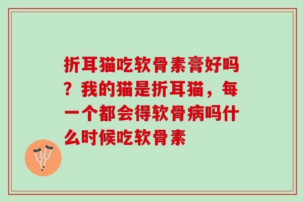 折耳猫吃软骨素膏好吗？我的猫是折耳猫，每一个都会得软骨病吗什么时候吃软骨素