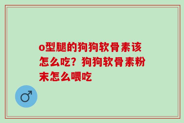 o型腿的狗狗软骨素该怎么吃？狗狗软骨素粉末怎么喂吃