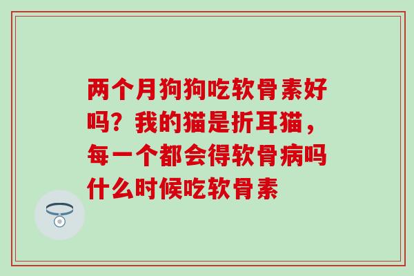 两个月狗狗吃软骨素好吗？我的猫是折耳猫，每一个都会得软骨病吗什么时候吃软骨素