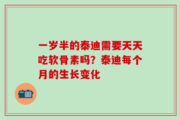 一岁半的泰迪需要天天吃软骨素吗？泰迪每个月的生长变化