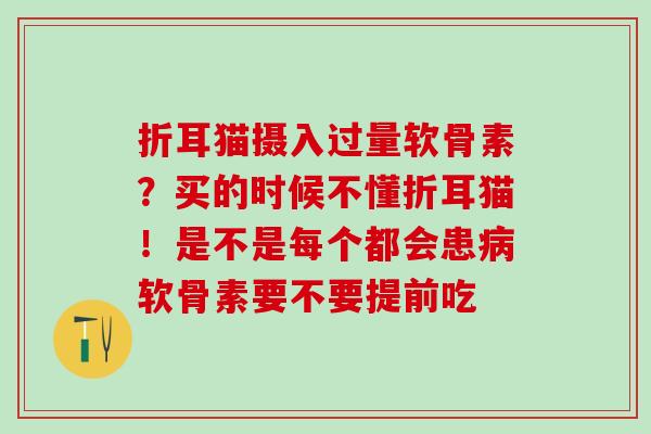 折耳猫摄入过量软骨素？买的时候不懂折耳猫！是不是每个都会患软骨素要不要提前吃