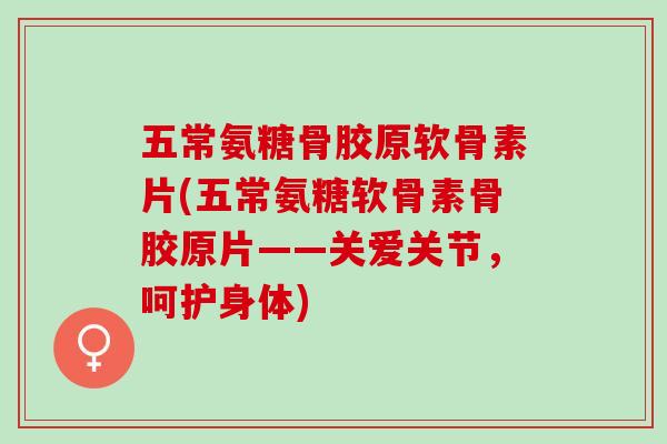 五常氨糖骨胶原软骨素片(五常氨糖软骨素骨胶原片——关爱关节，呵护身体)
