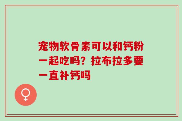宠物软骨素可以和钙粉一起吃吗？拉布拉多要一直补钙吗